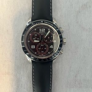 Men’s Tissot V8 Watch with Black Strap